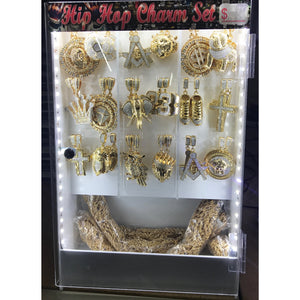 36ct. Large Charm Necklace LED Display